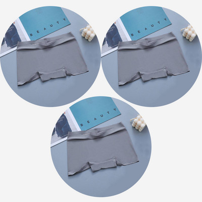 BZEL 3PCS Ženske gaćice Bešavne bokserice Prozračno donje rublje Udobne kratke hlače za dječake Svileno satensko donje rublje Ženske sportske gaće