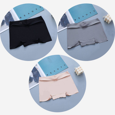 BZEL 3PCS Ženske gaćice Bešavne bokserice Prozračno donje rublje Udobne kratke hlače za dječake Svileno satensko donje rublje Ženske sportske gaće