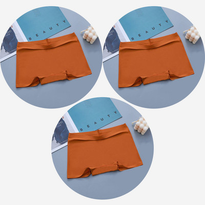 BZEL 3PCS Ženske gaćice Bešavne bokserice Prozračno donje rublje Udobne kratke hlače za dječake Svileno satensko donje rublje Ženske sportske gaće