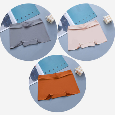 BZEL 3PCS Ženske gaćice Bešavne bokserice Prozračno donje rublje Udobne kratke hlače za dječake Svileno satensko donje rublje Ženske sportske gaće