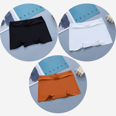 BZEL 3PCS Ženske gaćice Bešavne bokserice Prozračno donje rublje Udobne kratke hlače za dječake Svileno satensko donje rublje Ženske sportske gaće