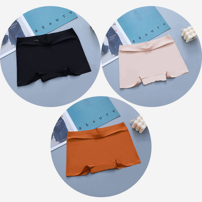 BZEL 3PCS Ženske gaćice Bešavne bokserice Prozračno donje rublje Udobne kratke hlače za dječake Svileno satensko donje rublje Ženske sportske gaće