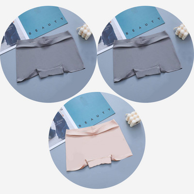 BZEL 3PCS Ženske gaćice Bešavne bokserice Prozračno donje rublje Udobne kratke hlače za dječake Svileno satensko donje rublje Ženske sportske gaće