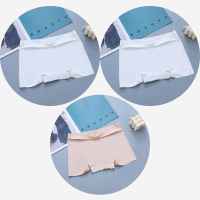 BZEL 3PCS Ženske gaćice Bešavne bokserice Prozračno donje rublje Udobne kratke hlače za dječake Svileno satensko donje rublje Ženske sportske gaće