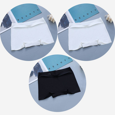 BZEL 3PCS Ženske gaćice Bešavne bokserice Prozračno donje rublje Udobne kratke hlače za dječake Svileno satensko donje rublje Ženske sportske gaće