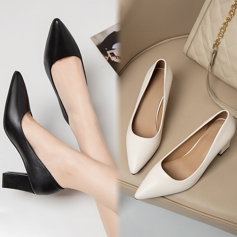 Didelis dydis 41 Moteriški Pumps Aukštakulniai Suknele Batai Smailia nosimi Valties Batai Moteriški Vestuviniai Kvadratakulniai Moteriška Suknelės Batai 9140N