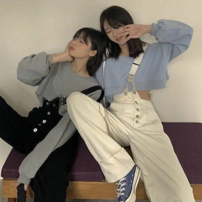 Ženski kombinezoni Traper Novi dizajn Asimetrične naramenice s visokim strukom Pugmad Cool Streetwear Chic Trendy Loose Ulzzang