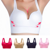 Sutiene de mărime Plus pentru femei Lenjerie de corp Sutien fără oase cu sârmă Sutien Push Up fără sudură Topuri Bralette Sutien Vestă sport fără fir