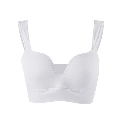 Sutiene de mărime Plus pentru femei Lenjerie de corp Sutien fără oase cu sârmă Sutien Push Up fără sudură Topuri Bralette Sutien Vestă sport fără fir