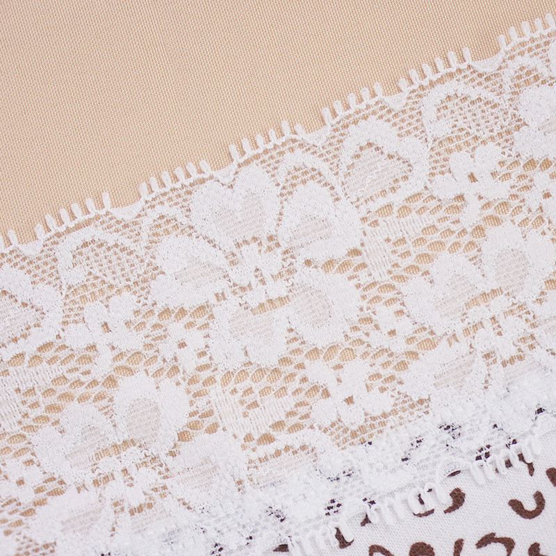 3 dalių išvalomos leopardinės kelnaitės, moteriškos kelnaitės Seksualios nėriniuotos medvilninės apatinės kelnaitės, mielos kelnaitės moterims SL apatinis trikotažas