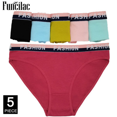 Ženske pamučne gaćice Girl Briefs Ms. pamučno donje rublje bikini donje rublje seksi ženske gaćice Besplatna dostava 5 kom./komplet