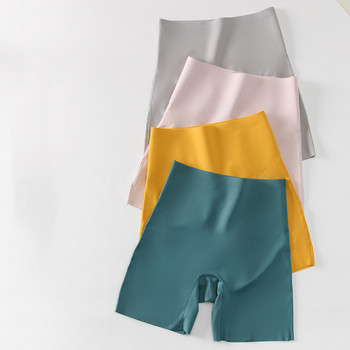 Flarixa γυναικείο σορτς χωρίς ραφές Παντελόνι ασφαλείας Ψηλόμεσο μεγάλο μέγεθος Ice Silk Boxer Σορτς Φούστα κατά της τριβής