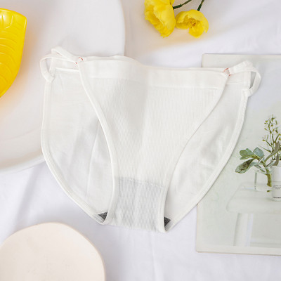 Bešavne ženske gaćice Prozračne Žensko donje rublje Prozračne gaćice Jednobojne gaćice Seksi donje rublje Rebrasto