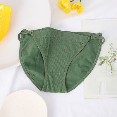 Bešavne ženske gaćice Prozračne Žensko donje rublje Prozračne gaćice Jednobojne gaćice Seksi donje rublje Rebrasto