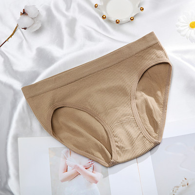 Bešavne ženske gaćice Prozračne Žensko donje rublje Prozračne gaćice Jednobojne gaćice Seksi donje rublje Rebrasto
