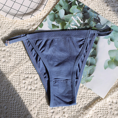 Bešavne ženske gaćice Prozračne Žensko donje rublje Prozračne gaćice Jednobojne gaćice Seksi donje rublje Rebrasto
