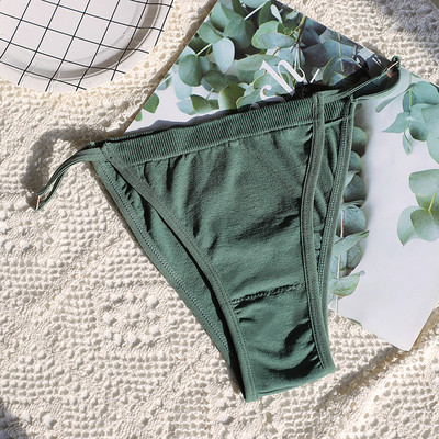 Bešavne ženske gaćice Prozračne Žensko donje rublje Prozračne gaćice Jednobojne gaćice Seksi donje rublje Rebrasto