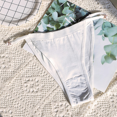 Bešavne ženske gaćice Prozračne Žensko donje rublje Prozračne gaćice Jednobojne gaćice Seksi donje rublje Rebrasto