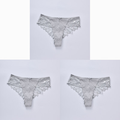 CINVIK 3 buc. Chiloți pentru femei, S-4XL, Tanga sexy, lenjerie de corp, cu talie joasă, pentru femei.