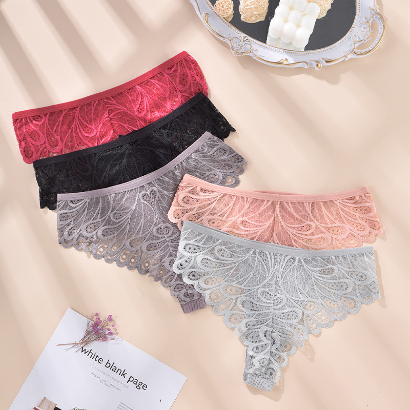 CINVIK 3 buc. Chiloți pentru femei, S-4XL, Tanga sexy, lenjerie de corp, cu talie joasă, pentru femei.