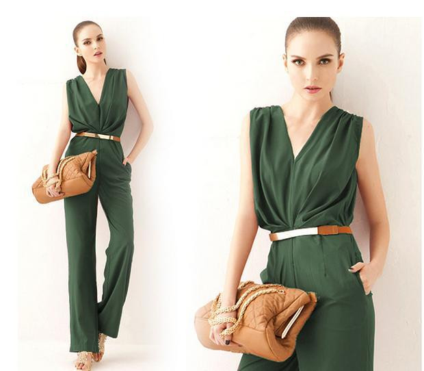 AQ91 Letné elegantné dámske oblečenie s dlhým pásom, dámske body s výstrihom do V, bez rukávov, vrecká