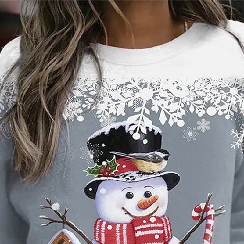 Moteriški laisvalaikio kalėdiniai megztiniai ilgomis rankovėmis moteriški kalėdiniai megztiniai, viršutiniai drabužiai, didesnio dydžio 2023 m.