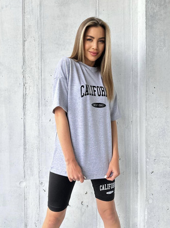 Blessyuki Fashion Simple Letter Βαμβακερά μπλουζάκια Γυναικεία Casual Cotton Plus Size Streetwear Tees Femael Basic Hip Hop Tops