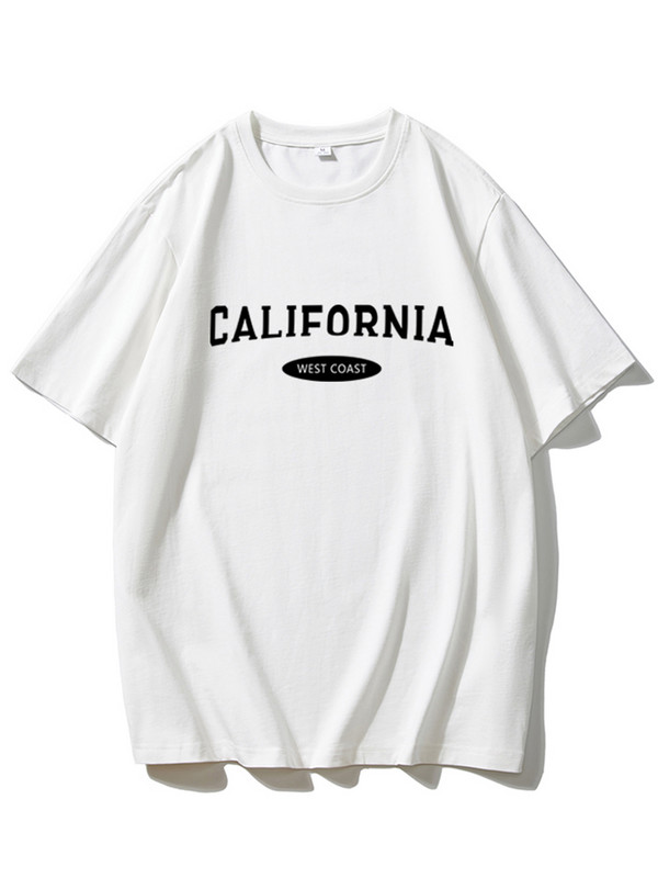 Blessyuki Módne jednoduché bavlnené tričká s potlačou písmen Dámske ležérne bavlnené tričká Plus Size Streetwear Tees Femael Basic Hip Hop Tops