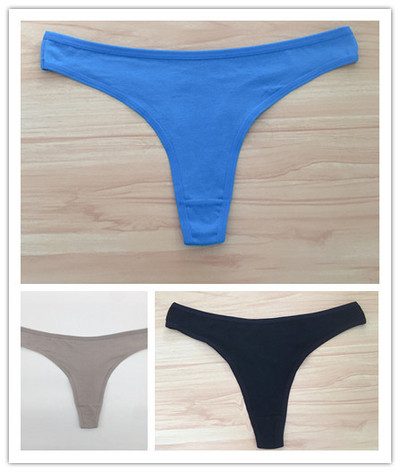 3 ks/sada dámskych bavlnených tangáčov, mäkkých tangáčov, dievčenských nízkopodrážkových nohavičiek s T-back stringom, bikín, plus veľkosti, spodná bielizeň M-2XL