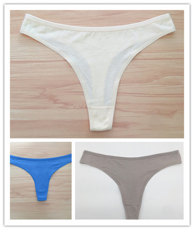 3 ks/sada dámskych bavlnených tangáčov, mäkkých tangáčov, dievčenských nízkopodrážkových nohavičiek s T-back stringom, bikín, plus veľkosti, spodná bielizeň M-2XL