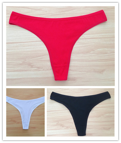 3 ks/sada dámskych bavlnených tangáčov, mäkkých tangáčov, dievčenských nízkopodrážkových nohavičiek s T-back stringom, bikín, plus veľkosti, spodná bielizeň M-2XL