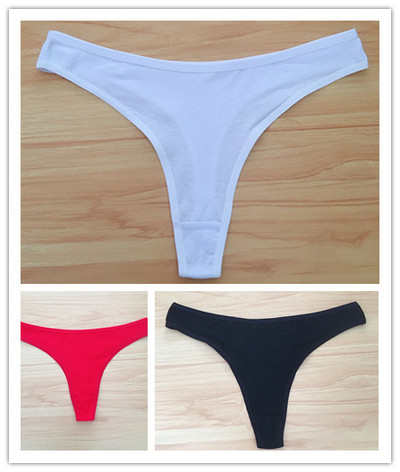 3 ks/sada dámskych bavlnených tangáčov, mäkkých tangáčov, dievčenských nízkopodrážkových nohavičiek s T-back stringom, bikín, plus veľkosti, spodná bielizeň M-2XL