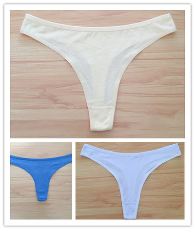 3 ks/sada dámskych bavlnených tangáčov, mäkkých tangáčov, dievčenských nízkopodrážkových nohavičiek s T-back stringom, bikín, plus veľkosti, spodná bielizeň M-2XL