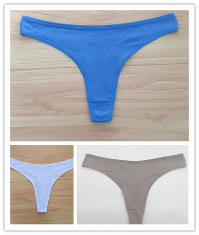 3 ks/sada dámskych bavlnených tangáčov, mäkkých tangáčov, dievčenských nízkopodrážkových nohavičiek s T-back stringom, bikín, plus veľkosti, spodná bielizeň M-2XL