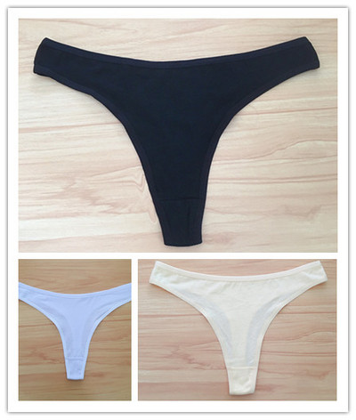 3 ks/sada dámskych bavlnených tangáčov, mäkkých tangáčov, dievčenských nízkopodrážkových nohavičiek s T-back stringom, bikín, plus veľkosti, spodná bielizeň M-2XL