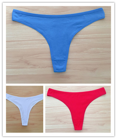 3 ks/sada dámskych bavlnených tangáčov, mäkkých tangáčov, dievčenských nízkopodrážkových nohavičiek s T-back stringom, bikín, plus veľkosti, spodná bielizeň M-2XL