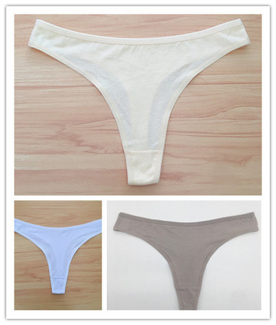 3 ks/sada dámskych bavlnených tangáčov, mäkkých tangáčov, dievčenských nízkopodrážkových nohavičiek s T-back stringom, bikín, plus veľkosti, spodná bielizeň M-2XL