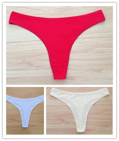 3 ks/sada dámskych bavlnených tangáčov, mäkkých tangáčov, dievčenských nízkopodrážkových nohavičiek s T-back stringom, bikín, plus veľkosti, spodná bielizeň M-2XL