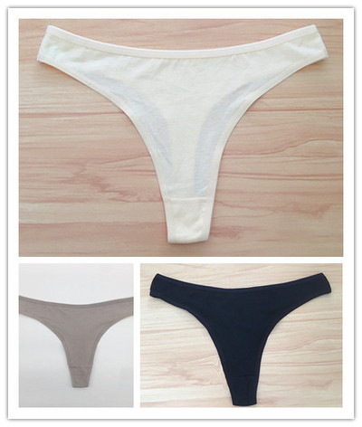 3 ks/sada dámskych bavlnených tangáčov, mäkkých tangáčov, dievčenských nízkopodrážkových nohavičiek s T-back stringom, bikín, plus veľkosti, spodná bielizeň M-2XL