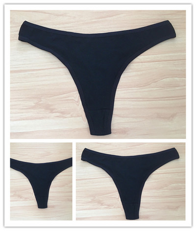 3 ks/sada dámskych bavlnených tangáčov, mäkkých tangáčov, dievčenských nízkopodrážkových nohavičiek s T-back stringom, bikín, plus veľkosti, spodná bielizeň M-2XL