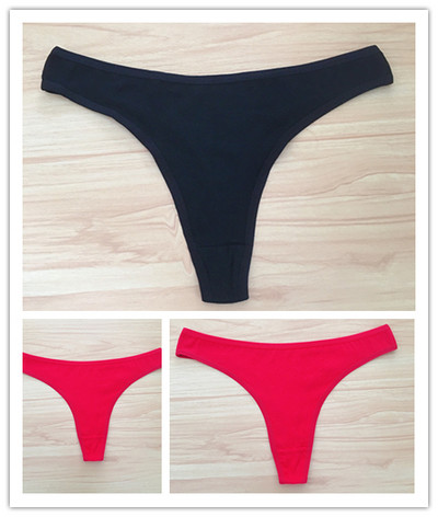 3 ks/sada dámskych bavlnených tangáčov, mäkkých tangáčov, dievčenských nízkopodrážkových nohavičiek s T-back stringom, bikín, plus veľkosti, spodná bielizeň M-2XL
