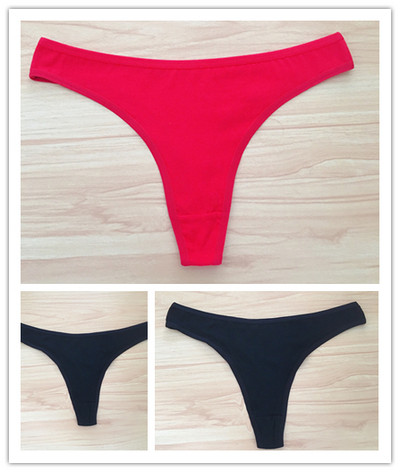 3 ks/sada dámskych bavlnených tangáčov, mäkkých tangáčov, dievčenských nízkopodrážkových nohavičiek s T-back stringom, bikín, plus veľkosti, spodná bielizeň M-2XL