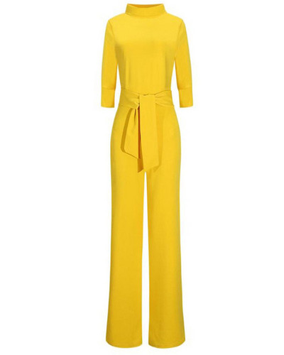 Europske i američke seksi hlače s remenom s polurukavima i visokim izrezom Ulična moda Seksi modne noćne klupske hlače žute i crne