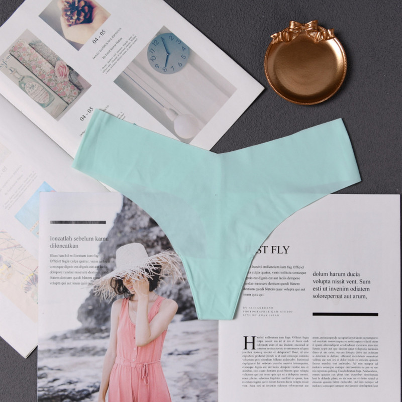 Dámske volániky, spodná bielizeň, neviditeľné bezšvové nohavičky, tangá, dámske sexy tangá, spodná bielizeň, dámske nohavičky 1 ks abc01