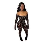 Salopete de doamnă sexy cu gât tăiat de vânzare caldă Salopete sportive de lungime completă în stil plajă