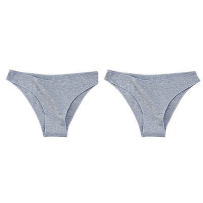 2 ks dámske bavlnené nohavičky, pohodlné spodné prádlo, pevné, s nízkym pásom, dámske nohavičky, elastické, priedušné, veľkosť M-XL