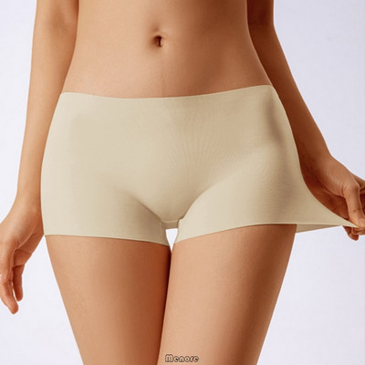 Pantaloni scurți de siguranță pentru femei, din mătase de gheață, fără sudură, boxer, pantaloni scurți elastici, care slăbesc, lenjerie de corp sub fustă.