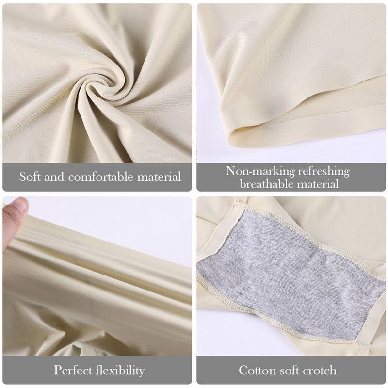 Pantaloni scurți de siguranță pentru femei, din mătase de gheață, fără sudură, boxer, pantaloni scurți elastici, care slăbesc, lenjerie de corp sub fustă.