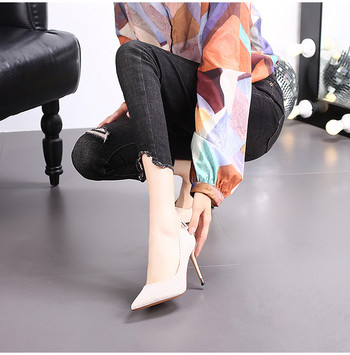Заострени токчета и тънки токчета пролет/лято 2021 уеб знаменитости нов лък мода френски приказен стил единични обувки дамски