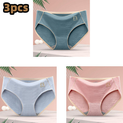 3 kom/lot Ženske donje gaće Mekane pamučne gaćice Jednobojne gaćice za djevojke M-XXL Prugaste gaćice Seksi donje rublje Žensko donje rublje Gaćice